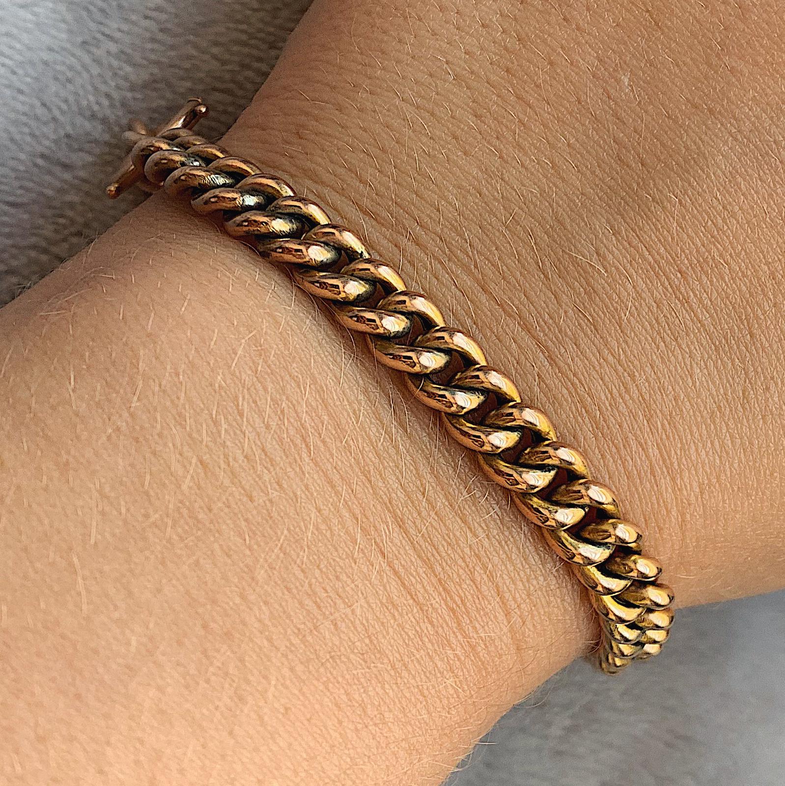 צמיד חוליות עתיק אנגלי .