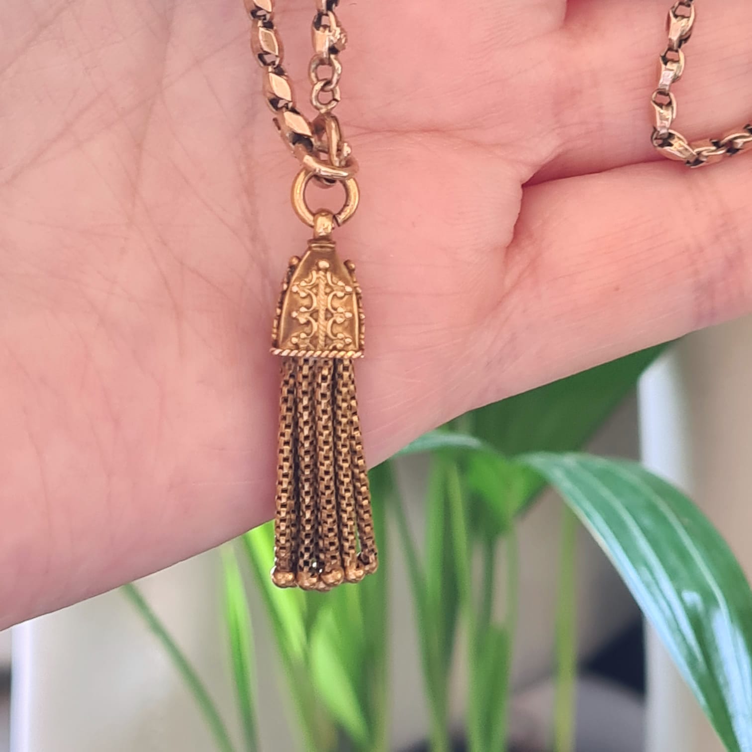 COPY - vintage MONET rope tassel | Gold tassel necklace, Vintage monet,  Chain tassel