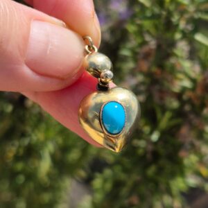 לב טורקיז זהב עתיק