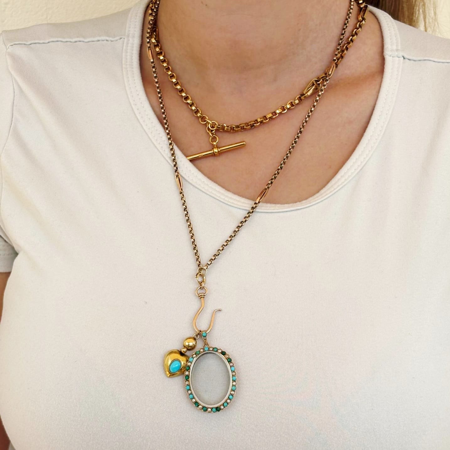 לב טורקיז זהב עתיק – תמונה 2