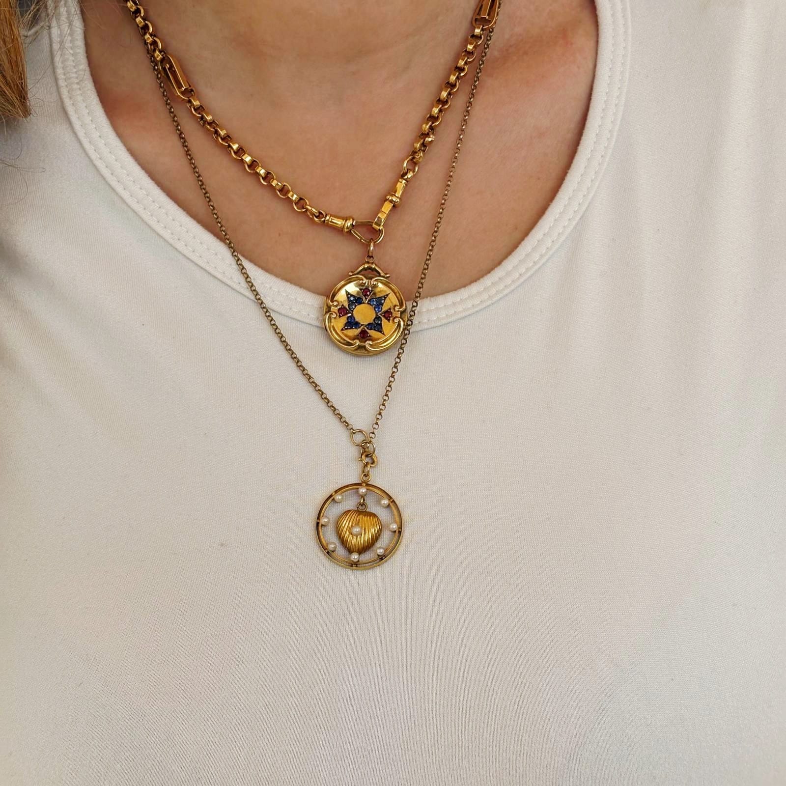 תליון לב עיגול 15 קאראט – תמונה 5