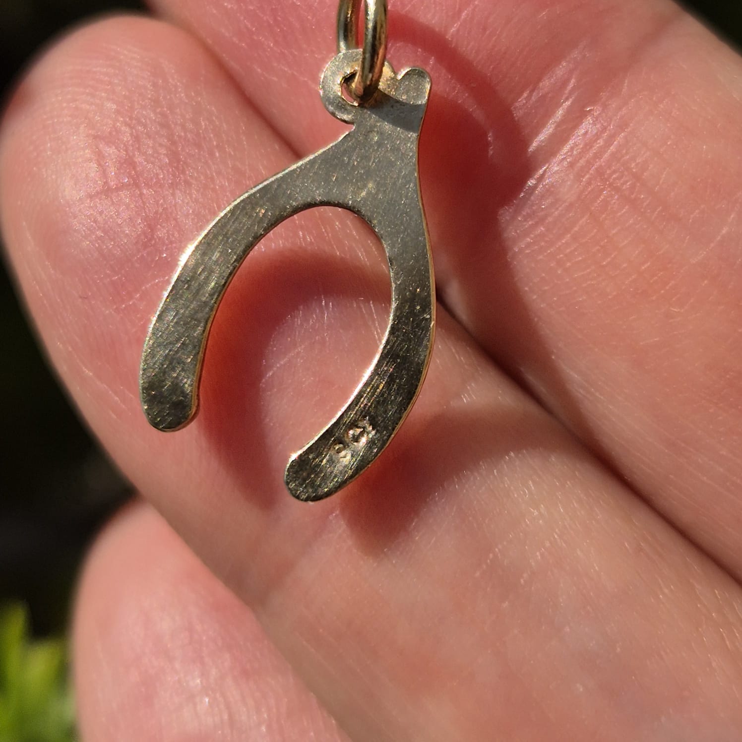 תליון wishbone מזהב – תמונה 3