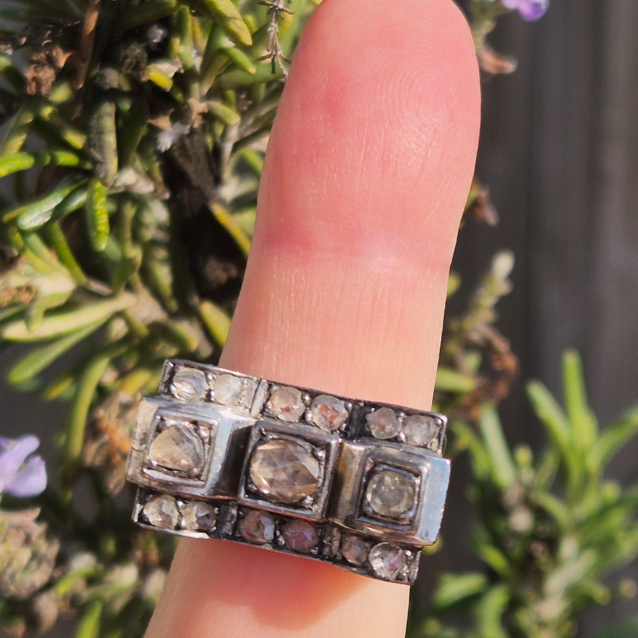 טבעת רטרו יהלומים – תמונה 2