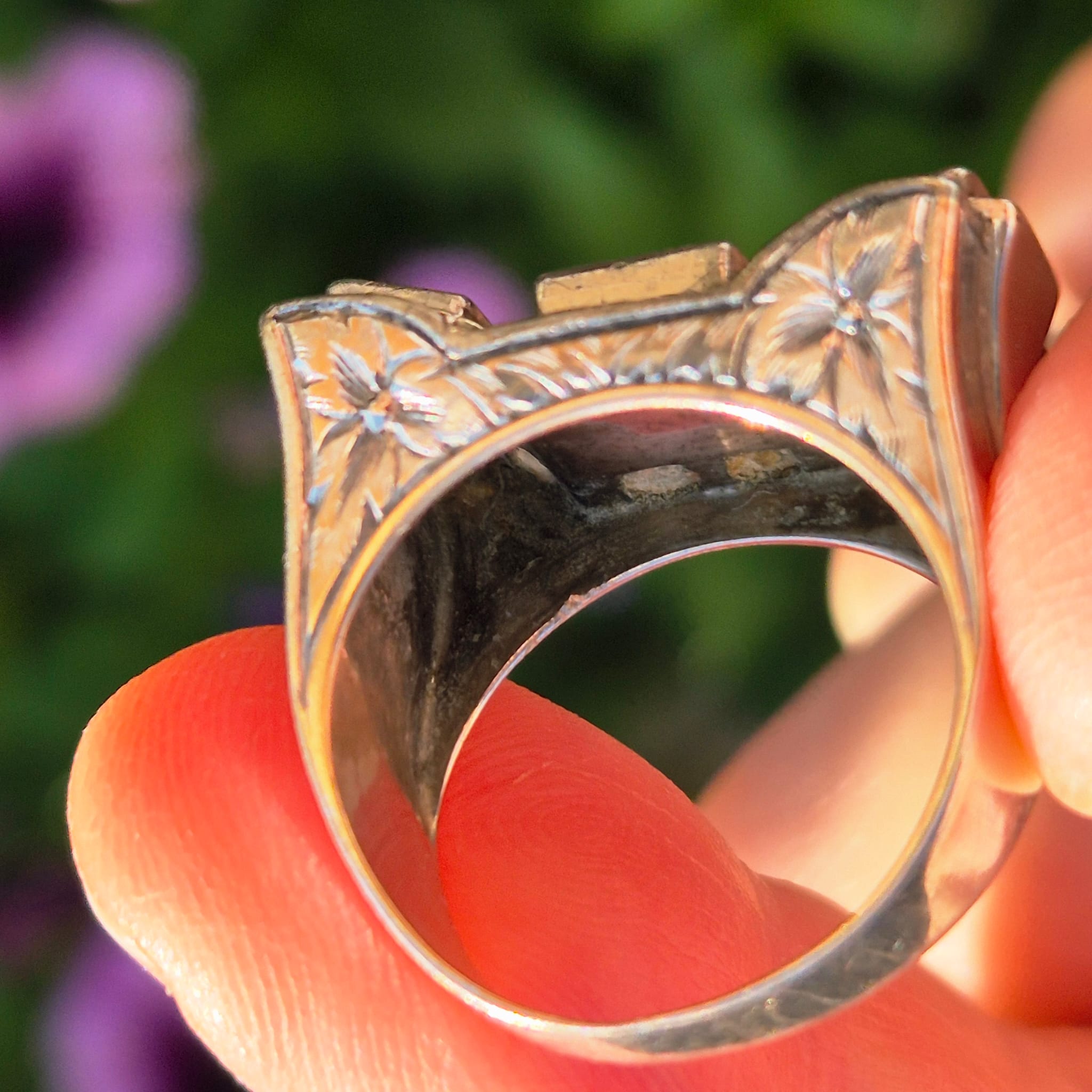 טבעת רטרו יהלומים – תמונה 4