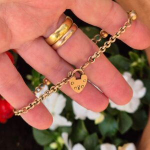 צמיד אלברטינה עתיקה מזהב