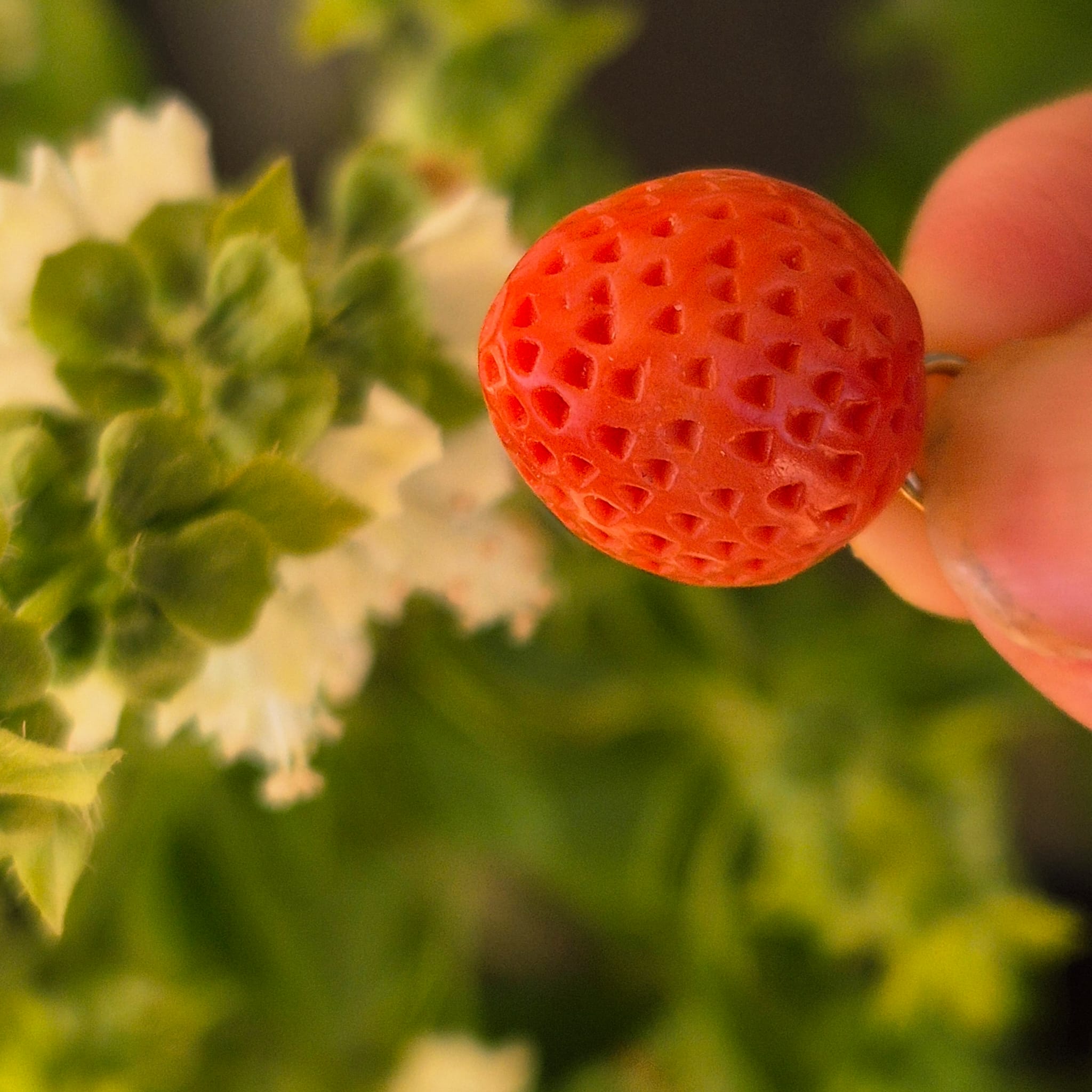 תליון עתיק קורל תות זהב – תמונה 4