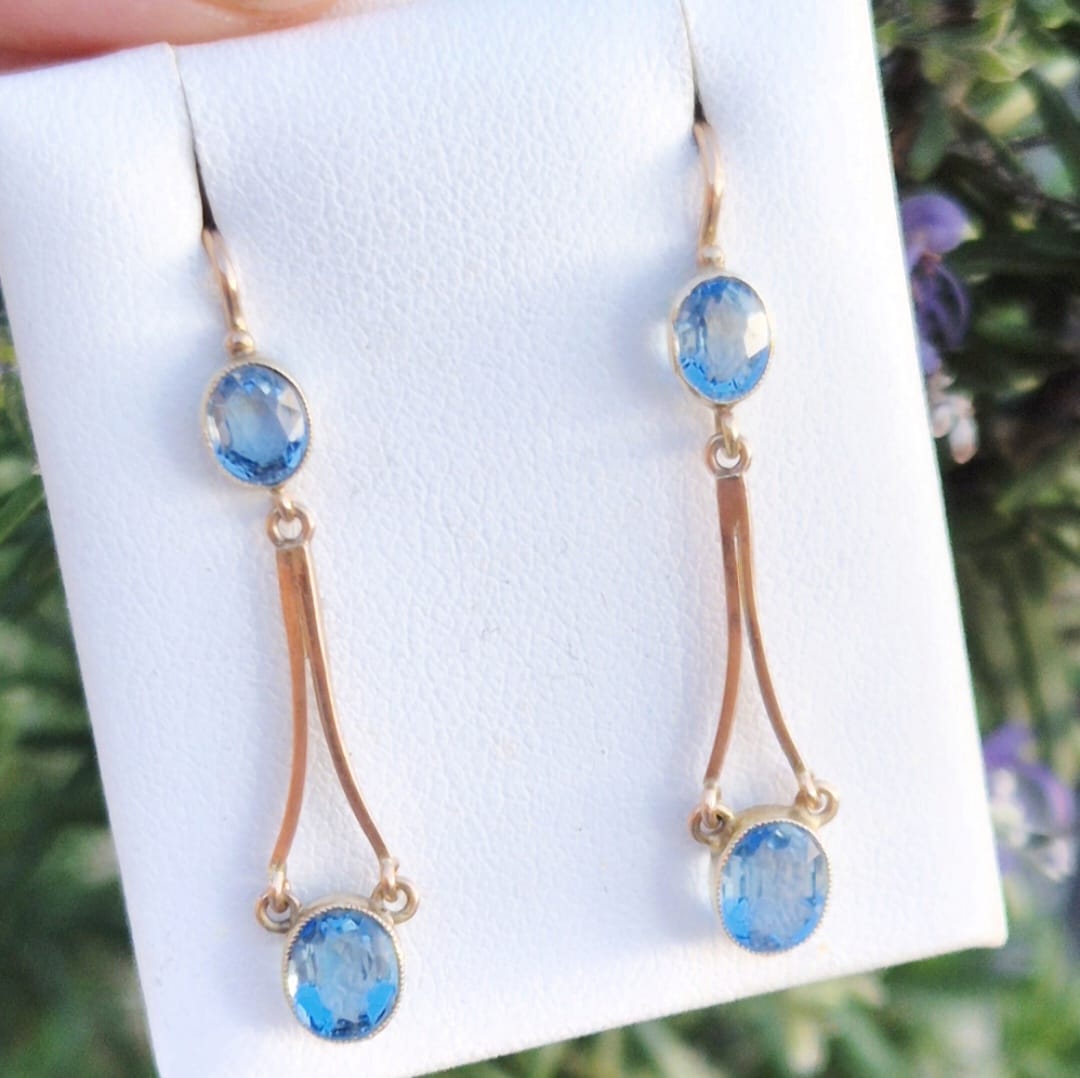 עגילי זהב aqua אקווה מארין מרהיבים