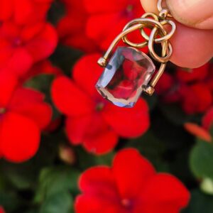 תליון פוב עתיק זהב אמטיסט