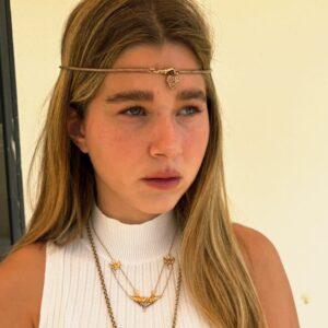 שרשרת צרפתית עתיקה זהב ציפורים