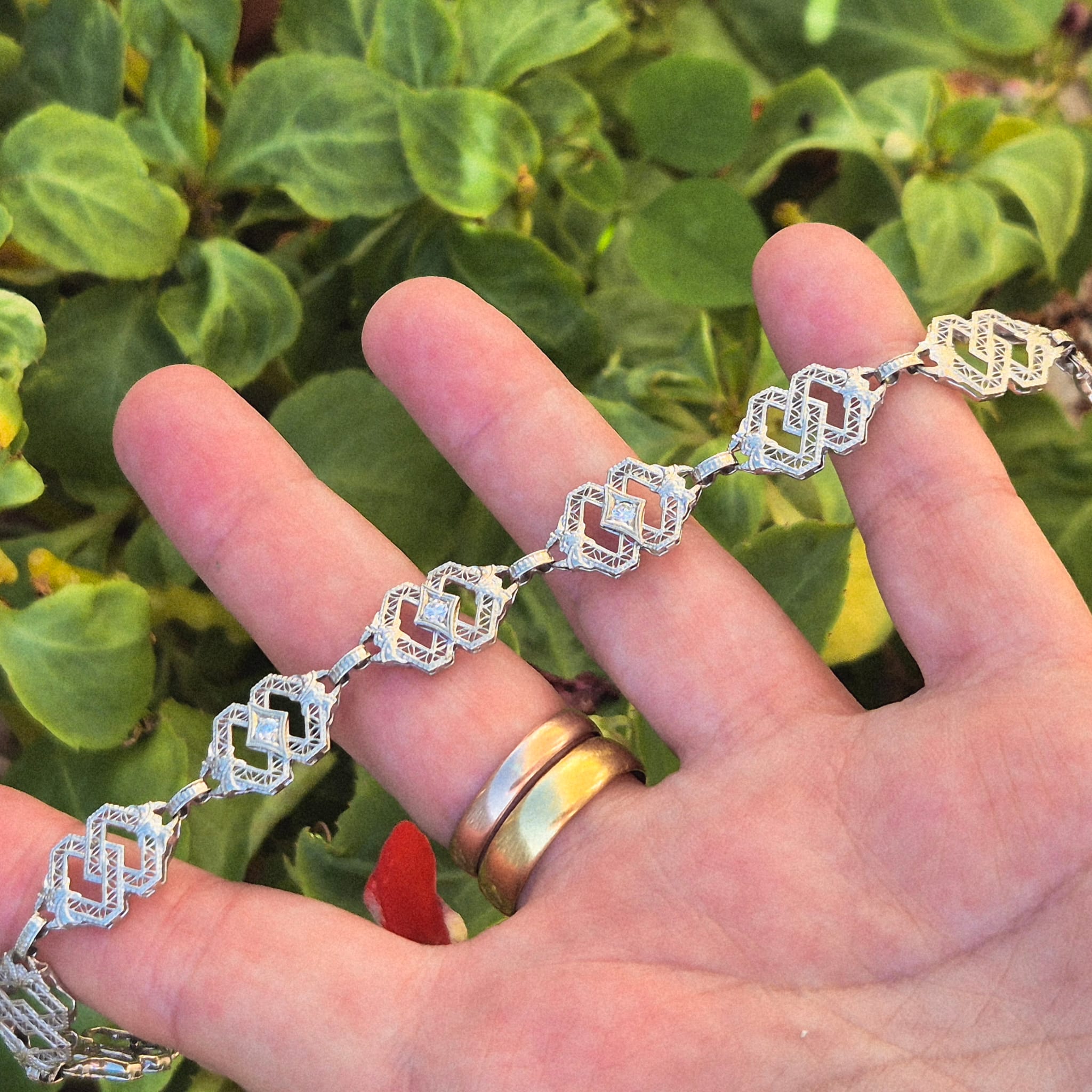 צמיד זהב 14k יהלומים – תמונה 6
